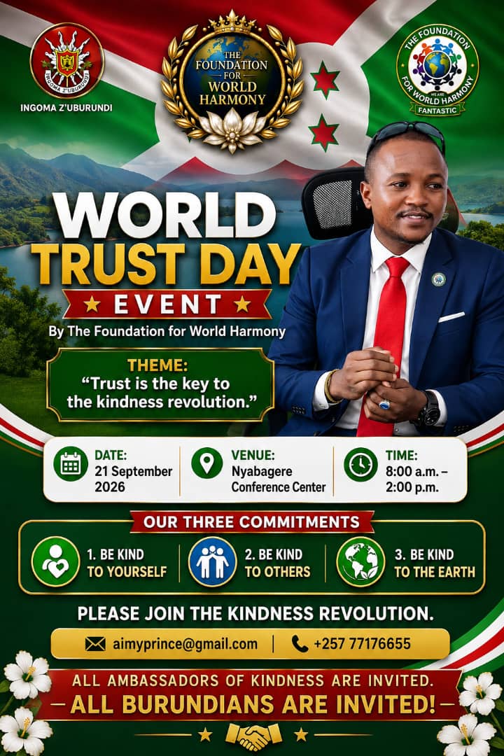 Burundi World Trust Day event at Nyabagere Conference Center
