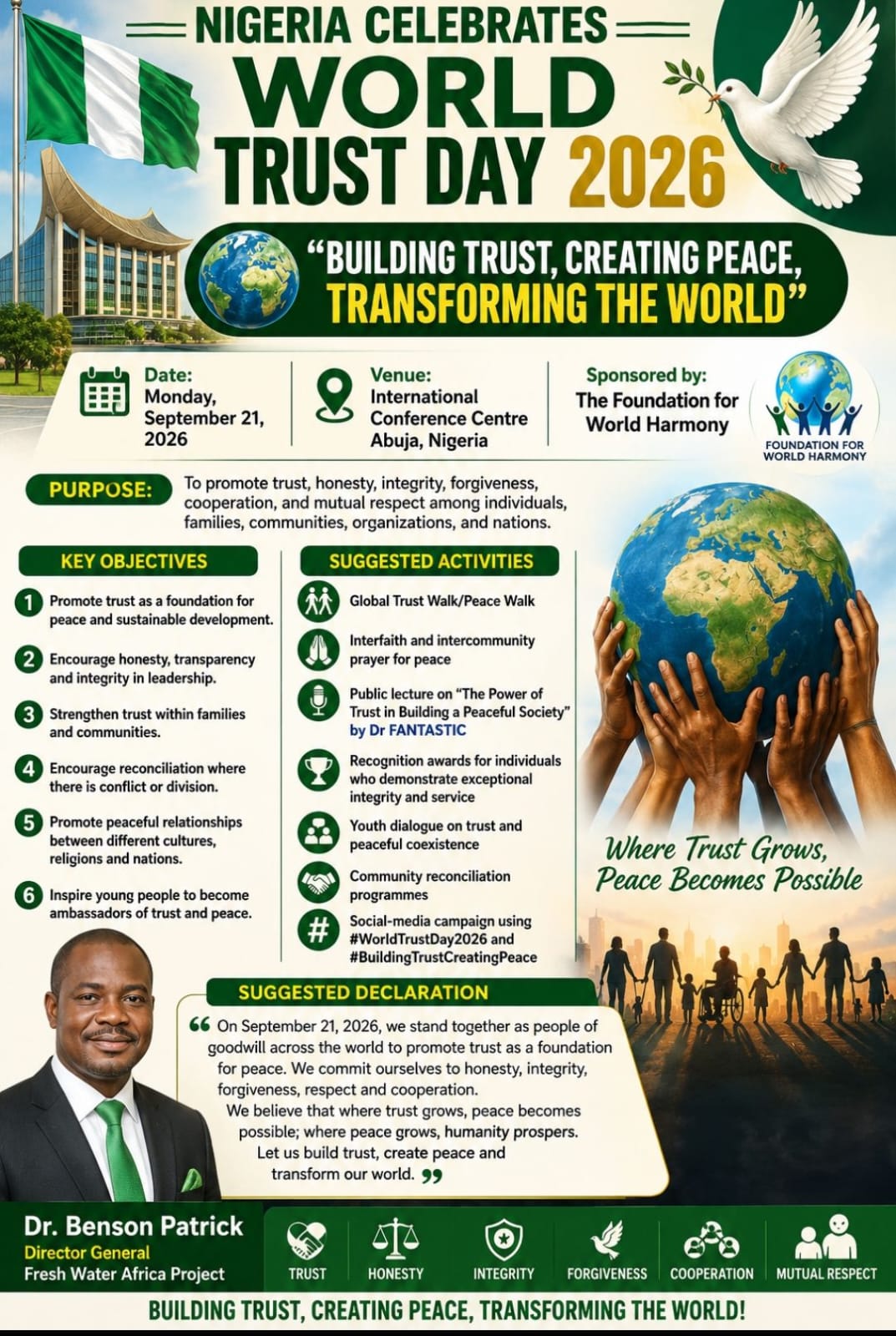 Nigeria Celebrates World Trust Day 2026 at the International Conference Centre Abuja