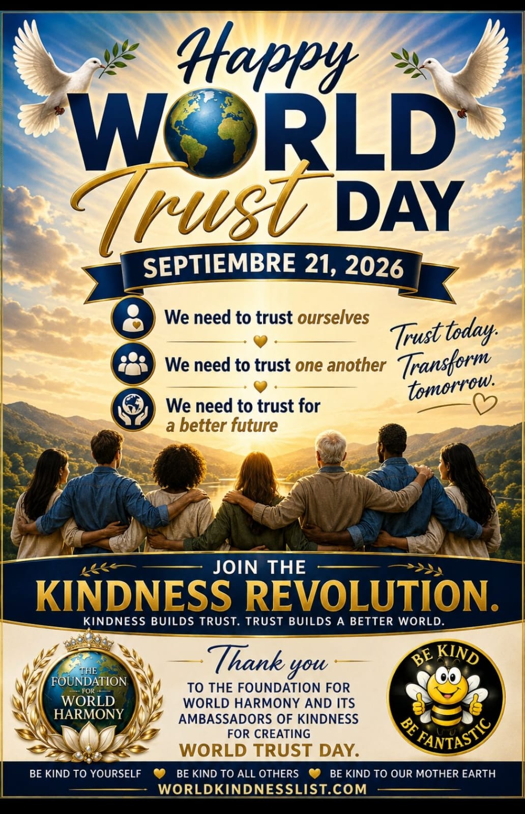 World Trust Day September 21, 2026 campaign artwork
